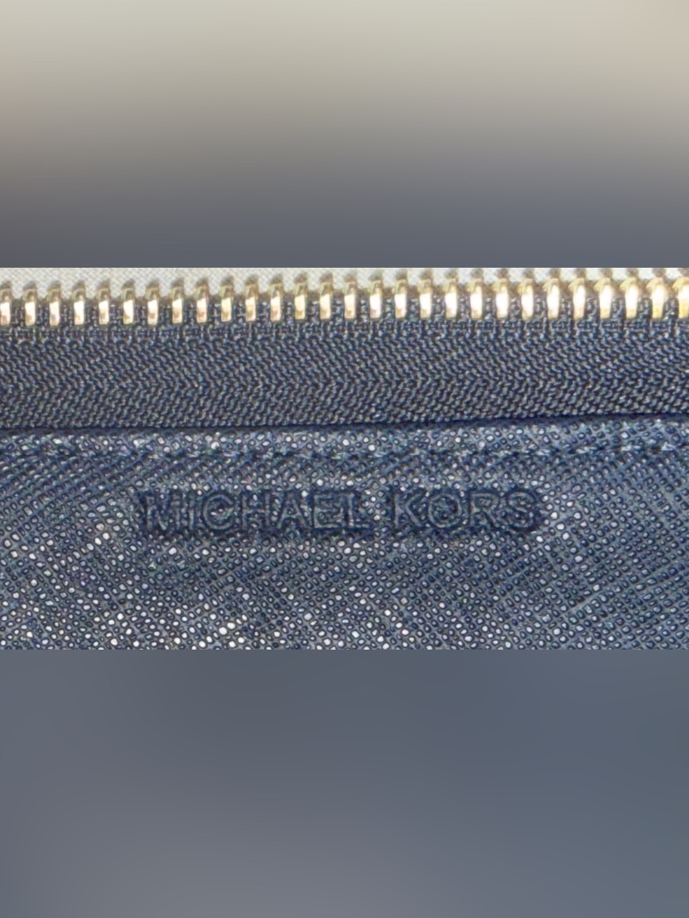 Michael Kors Navy Saffiano Zip-Around Wristlet Wallet - Picture 15 of 15